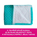 Kép 4/6 - Szürke alapon fehér csillagos falvédő